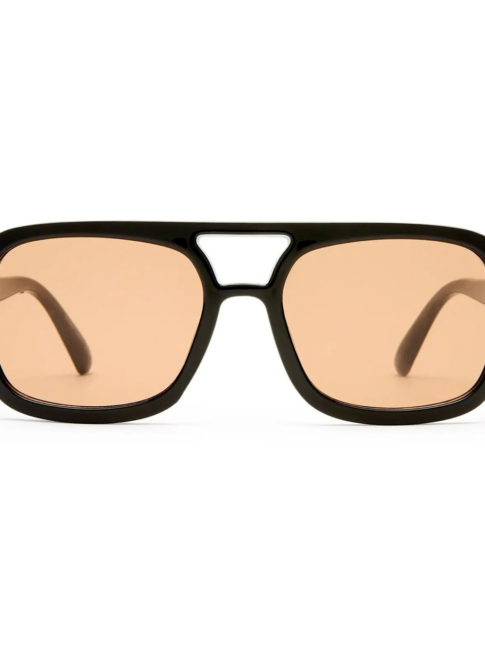 *New* Black AIRE Aviator Sunglasses With Tan Tint